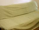 シンプル柄ベッド・マルチカバー　緑
